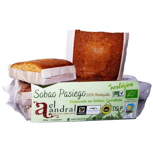 Sobao Pasiego de Mantequilla Bio (4 unidades)