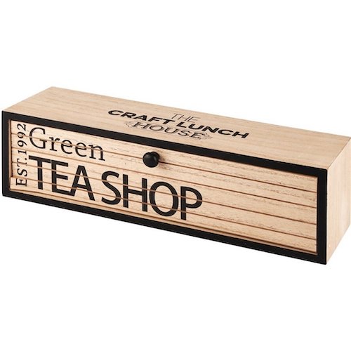 Caja de Infusiones de Madera - Tea Shop