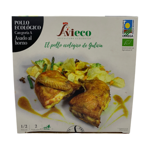 Medio Pollo Bio Asado al horno (2 unidades)
