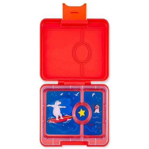 Tartera Oso Polar Rojo - Yumbox Snack 3C
