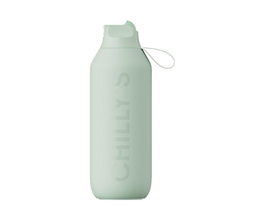 Botella Chilly’s Acero Sport Serie 2 Flip 500ml - Verde Menta