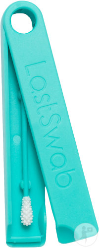 Bastoncillo oídos reutilizable + caja - Verde Menta