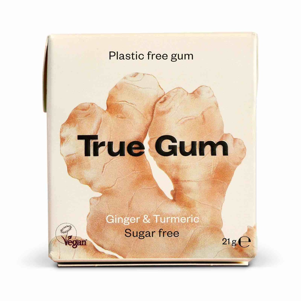 Chicles de Jengibre y Cúrcuma Sin Azúcar y Sin Plástico