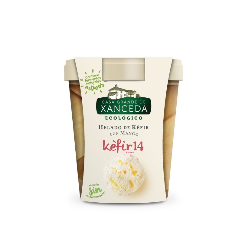 Helado Tarrina de Kéfir Eco con Mango