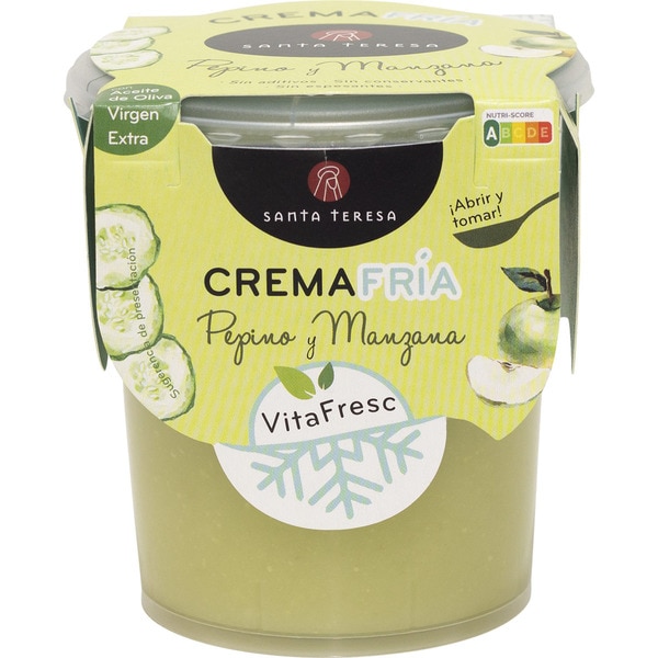 Crema Fría de Pepino y Manzana