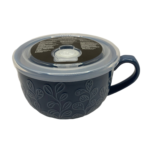 Taza con tapa - Azul