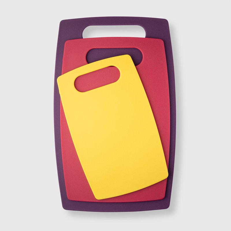 Juego de 3 tablas de cortar de colores
