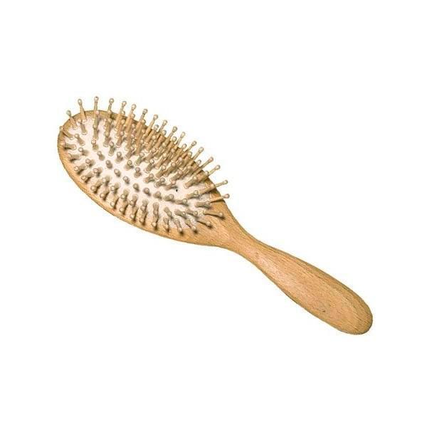 Cepillo Cabello Ovalado de Madera de Haya