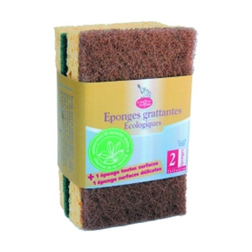 Esponja Estropajo Marrón/Verde Bio
