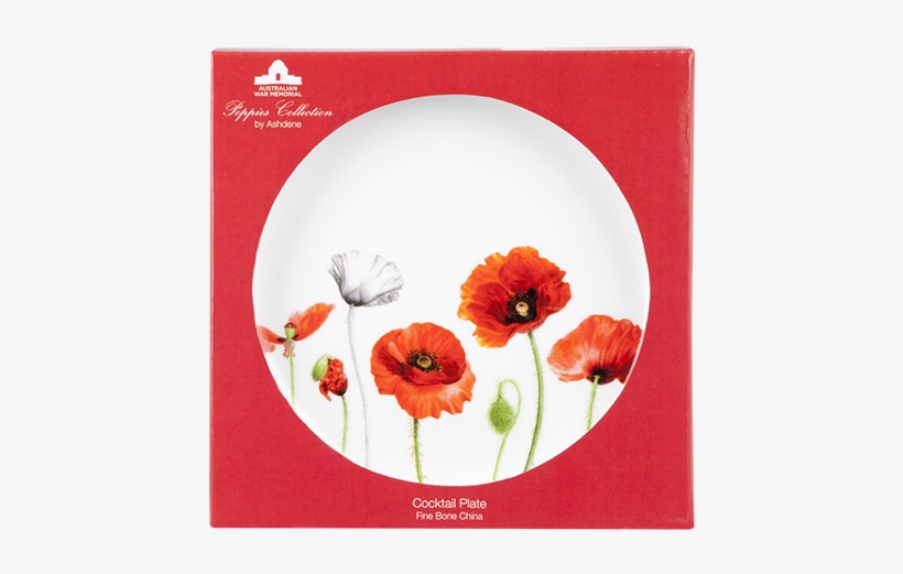 Plato Cocktail/Postre - Amapolas