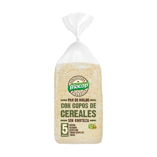 Pan de molde 5 Cereales Sin Corteza Bio
