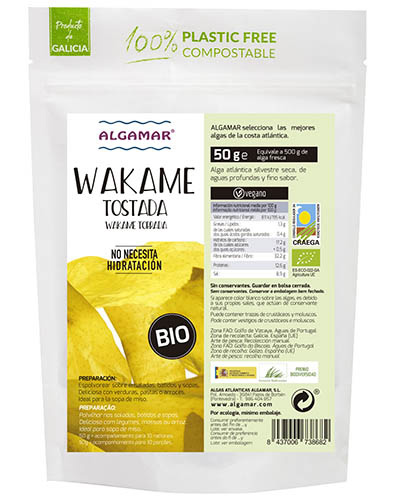 Alga Wakame Tostada Bio