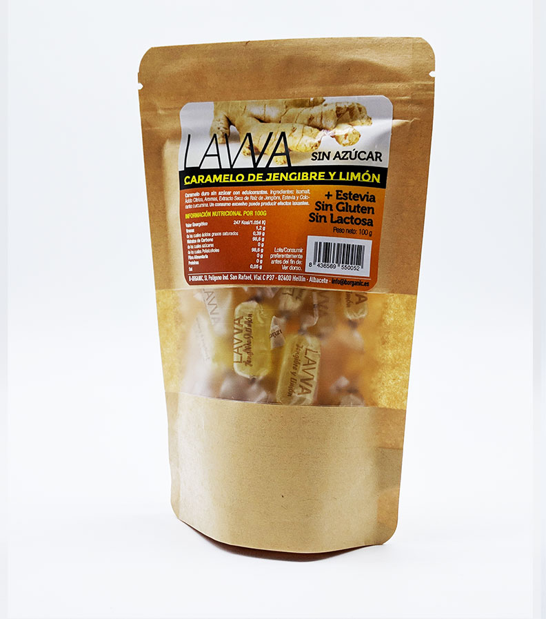 Caramelos de Jengibre y Limón Sin Azúcar