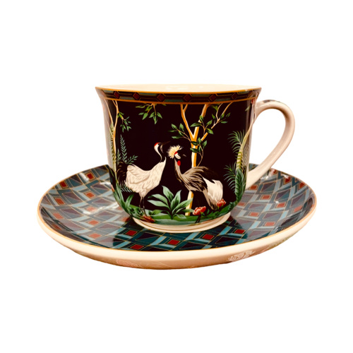 Taza Jumbo Mandala Garza - Taza y Plato