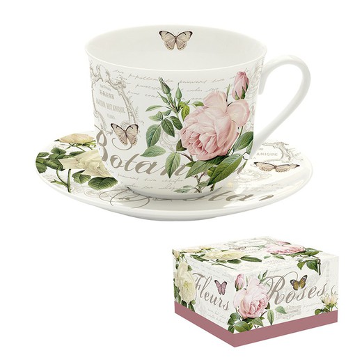 Taza Jumbo Jardín Botánico - Taza y plato