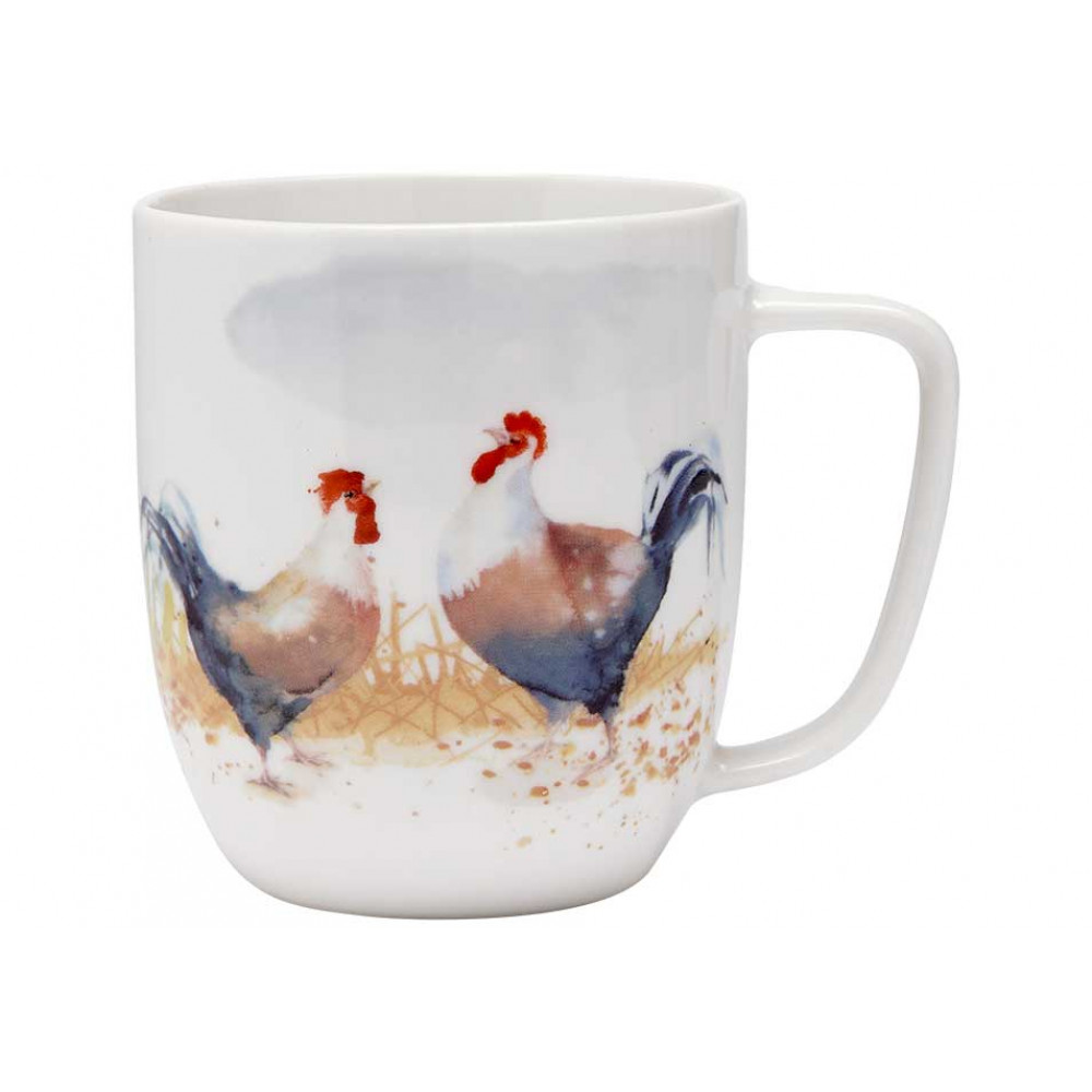 Taza Mug Country Chickens Gallos Collection