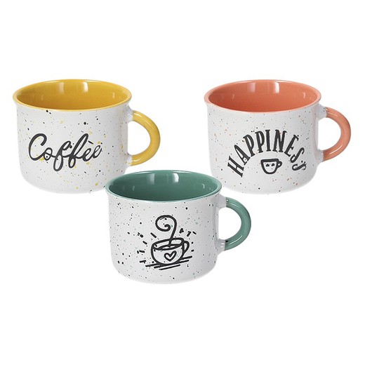 Taza de Café Diseño Happy Coffee