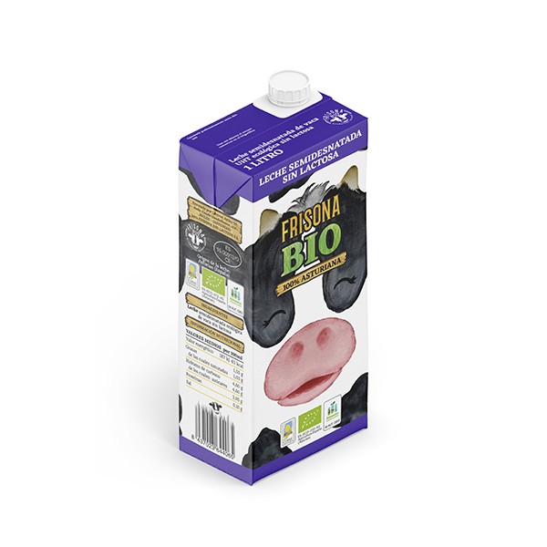 Leche Semidesnatada Sin Lactosa Bio