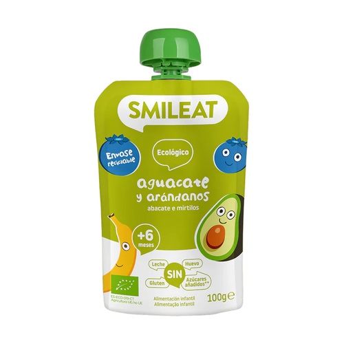 Pouch de Aguacate y Arándano Bio 6m+