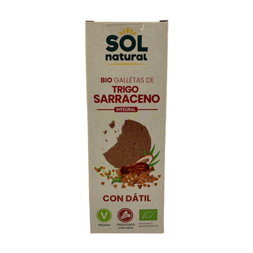 Galletas de Trigo Sarraceno endulzadas con Dátil Bio