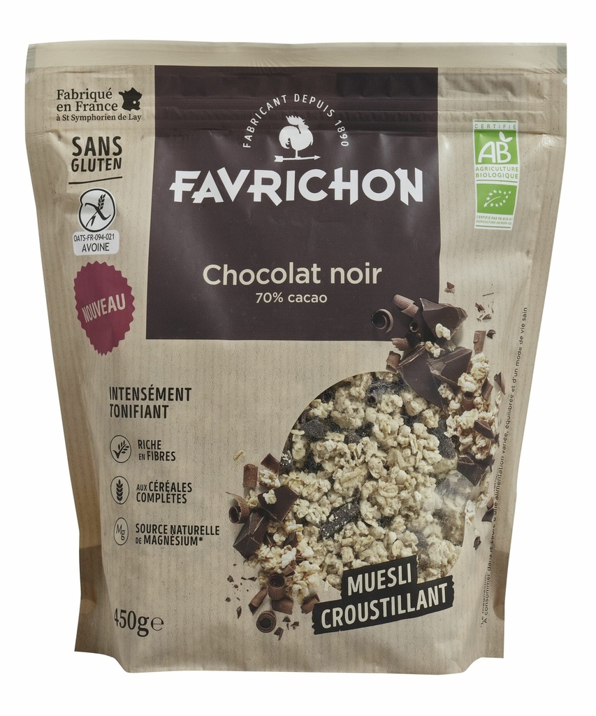 Muesli Chocolate Negro Sin Gluten Bio