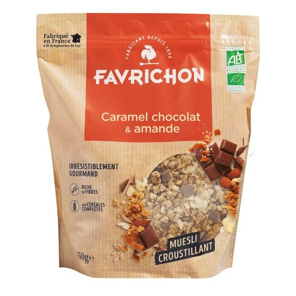 Muesli Crujiente Bio Caramelo, Chocolate y Almendras