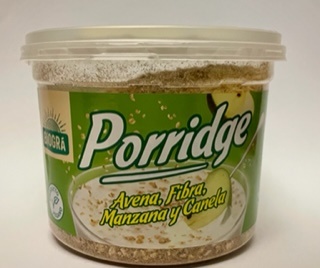 Porridge de Avena con manzana y canela