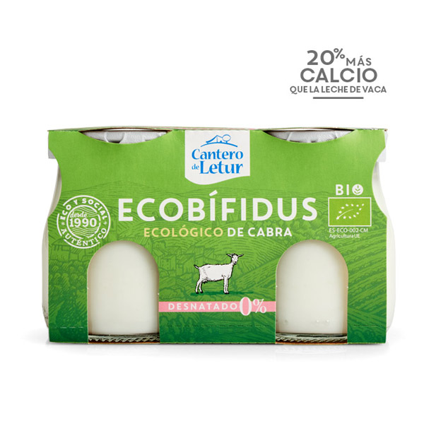 Yogur de Cabra Desnatado Natural Bio - 2 unidades