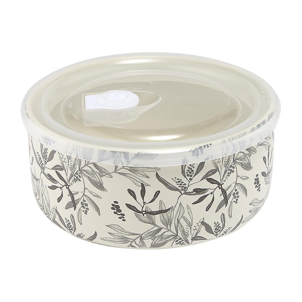 Tartera Ladee Gris y Flores 900 ml