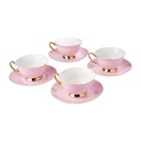 Taza y Plato Parisienne - Juego 4