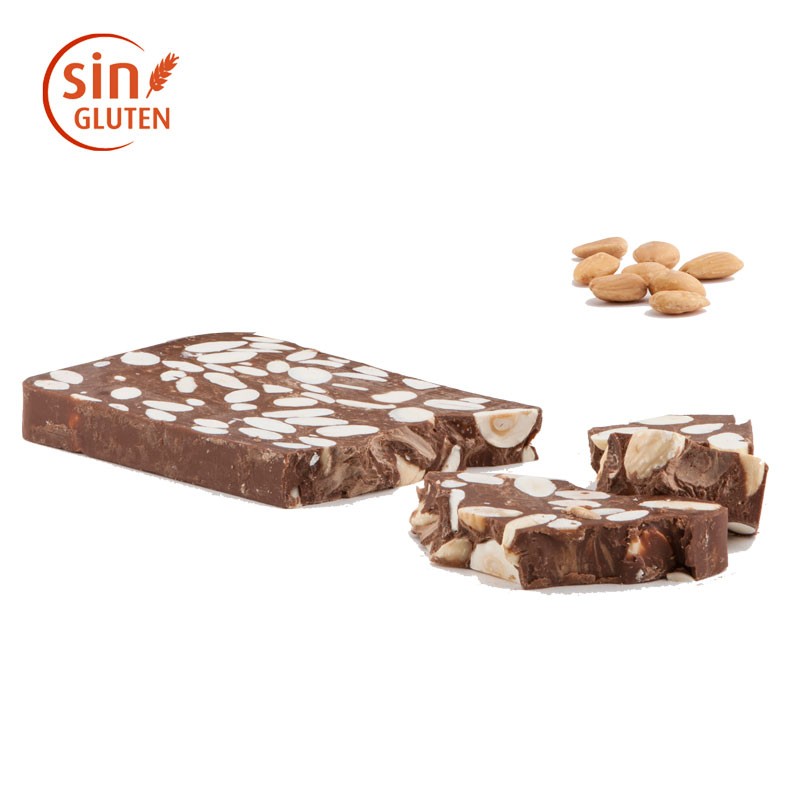 Turrón de Chocolate con Leche y Almendras