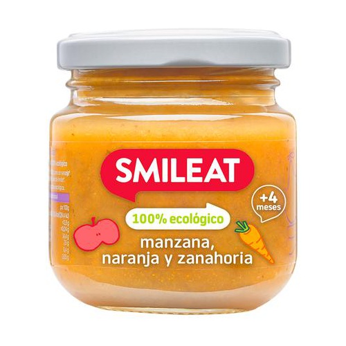 Tarrito de Manzana Naranja y Zanahoria Bio