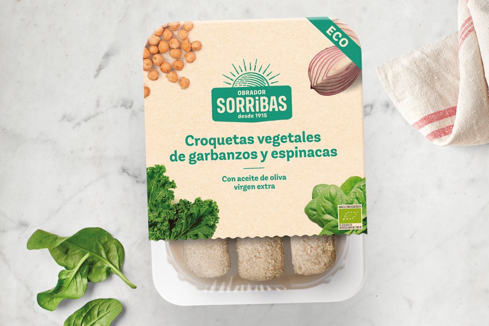 Croquetas Veganas de Garbanzos y Espinacas Bio