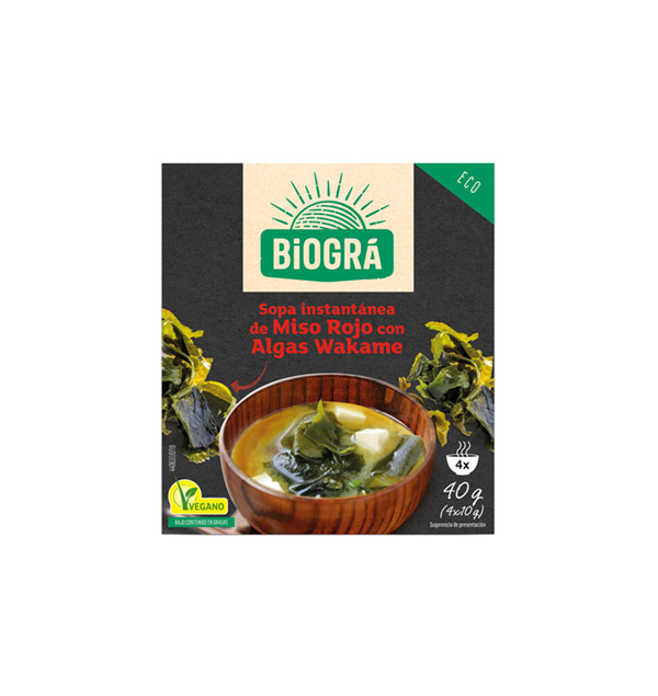 Sopa de Miso Rojo con Algas Wakame