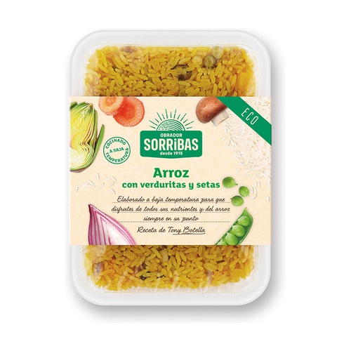 Arroz con verduritas y setas ECO
