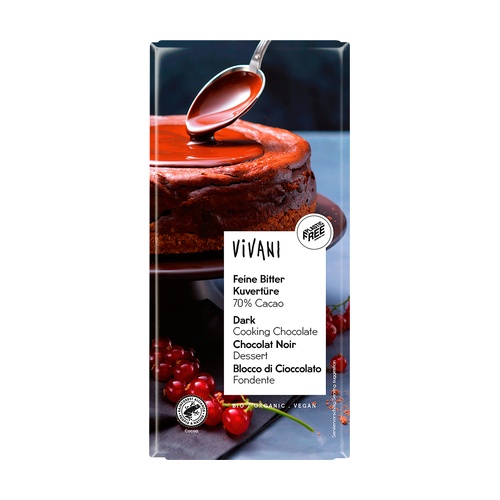 Chocolate negro 70% cacao para Postres Bio