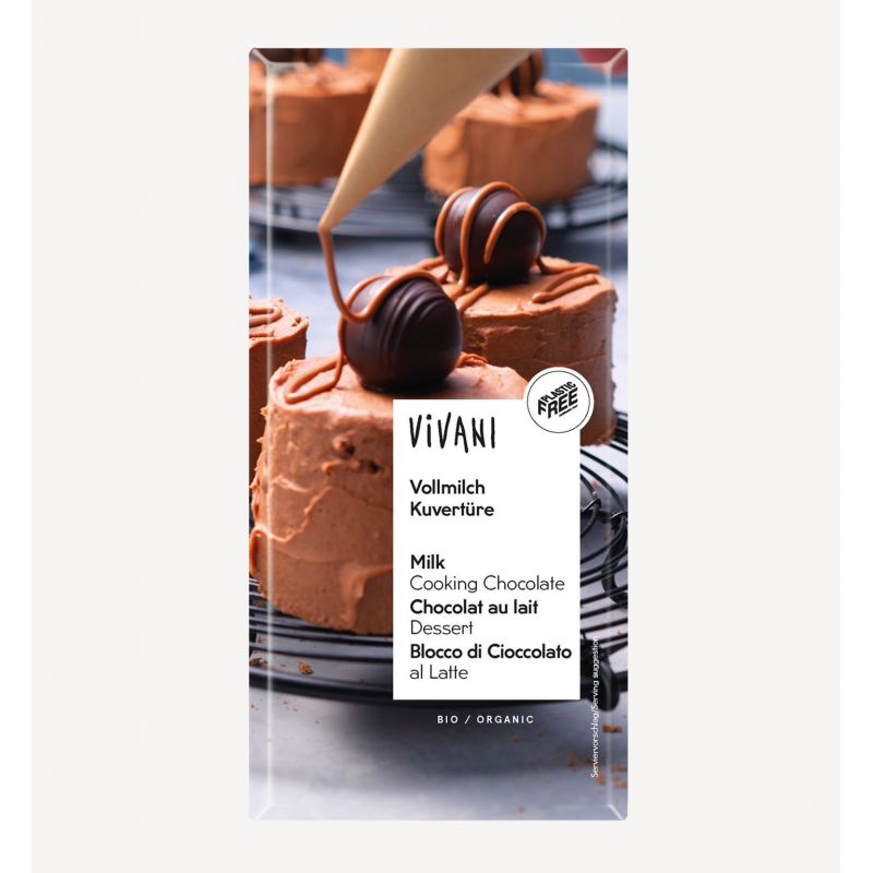 Chocolate con Leche para Postres 35% cacao Bio
