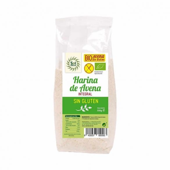 Harina de Avena Integral Sin Gluten Bio