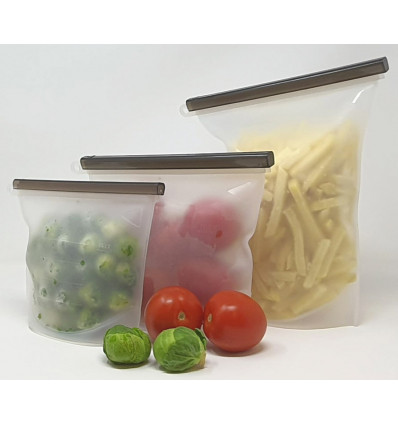 Bolsa reutilizable multiusos de silicona 1,5 L