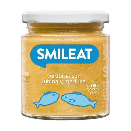 Tarrito Verduras con Lubina y Merluza Bio 8m+