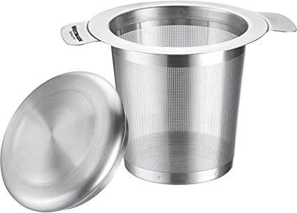 Infusor de té con filtro de vaso de acero inoxidable