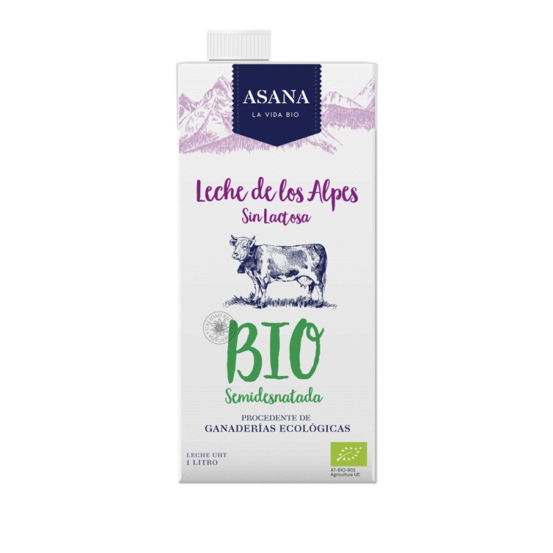 Leche Semidesnatada Sin Lactosa Bio