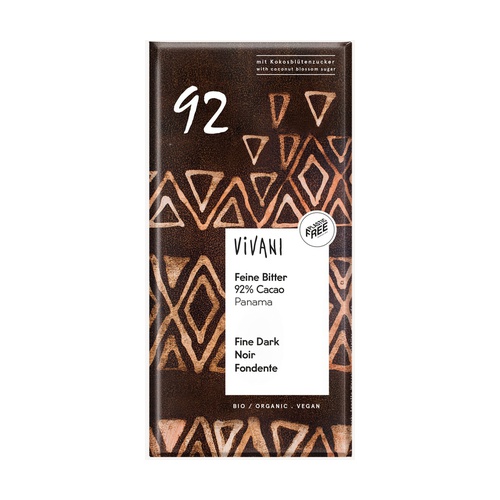 Chocolate negro 92% Panamá con azúcar de coco Bio