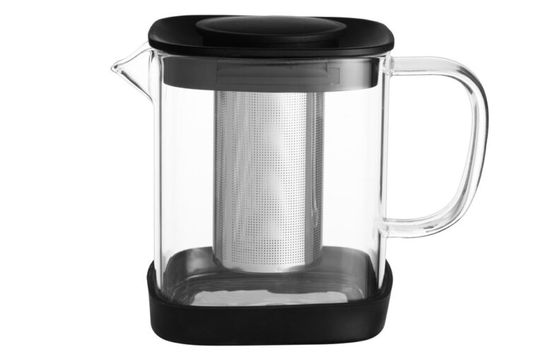 Tetera de cristal con filtro