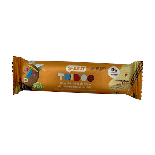 Barrita de Barquillo con Chocolate Sin Azúcar Bio