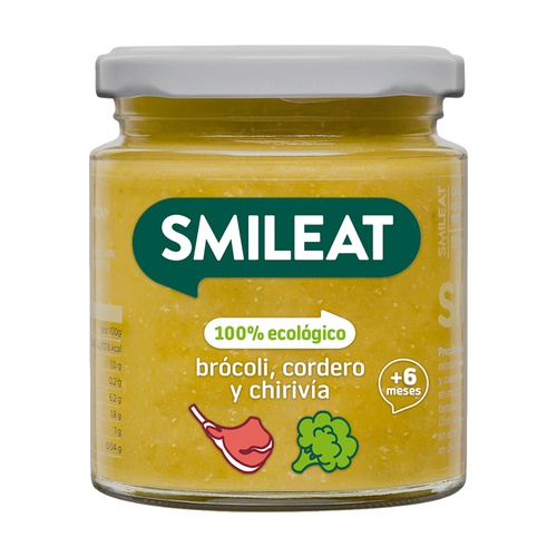 Tarrito de Brócoli con Cordero y Chirivía Bio 6m+