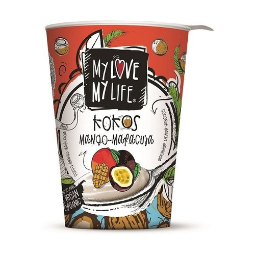 Yogur de Coco, mango y maracuyá