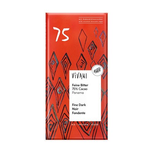 Chocolate negro Panamá 75% con azúcar de coco Bio