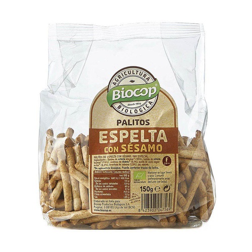 Palitos cortos de espelta y sésamo