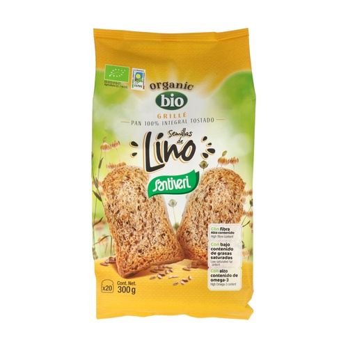 Pan tostado de Lino Bio